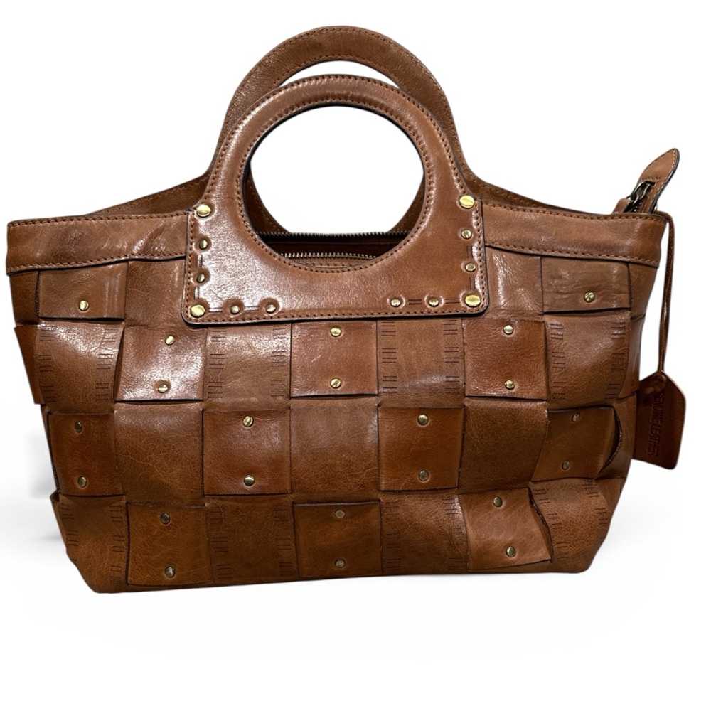 Genuine leather Woven Hand Bag